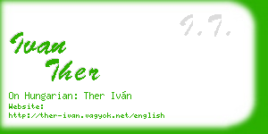 ivan ther business card
