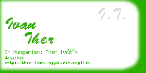 ivan ther business card